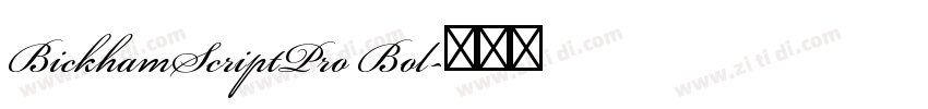 BickhamScriptPro Bol字体转换